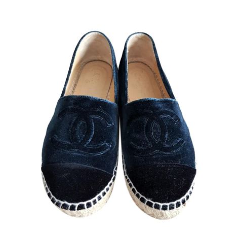 chanel navy espadrilles|chanel espadrilles price euro.